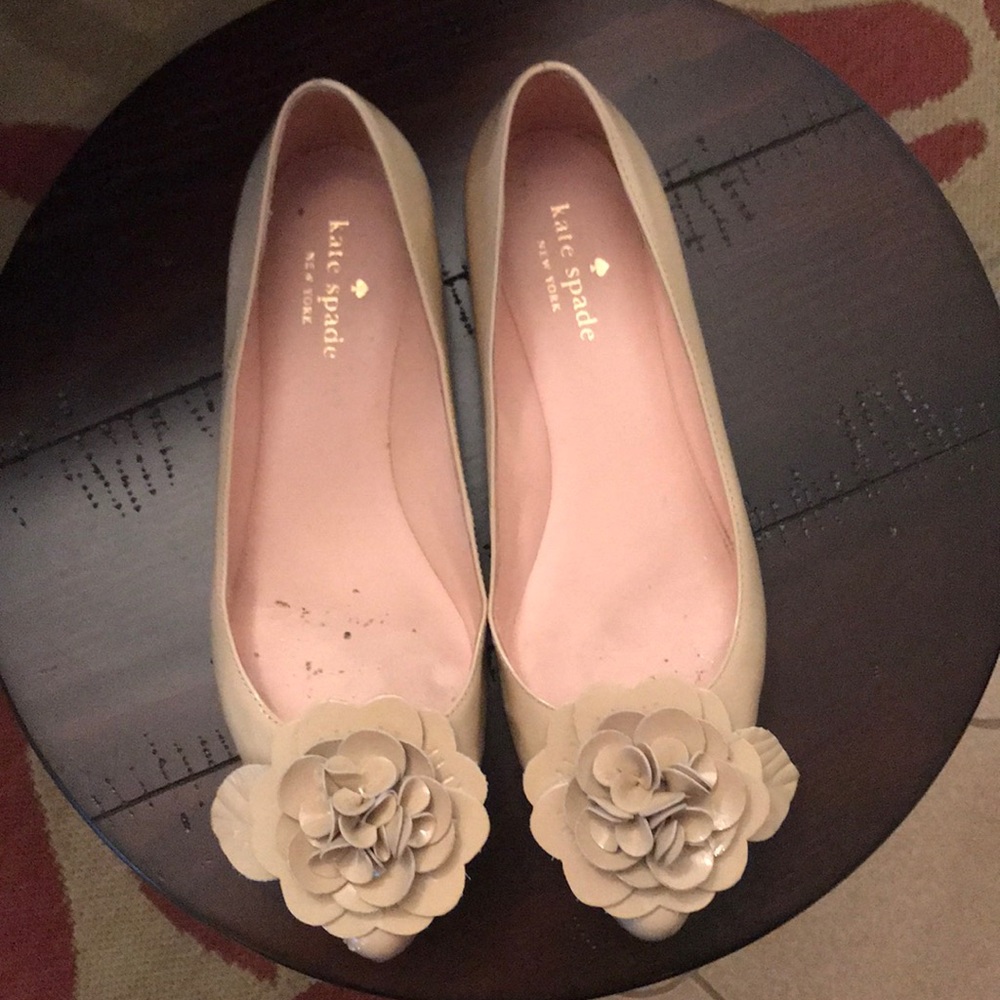 Kate Spade Ellie Flats, pale blush color, size 7